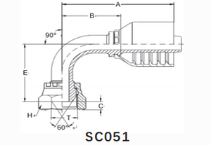 Шланговый фитинг SC051